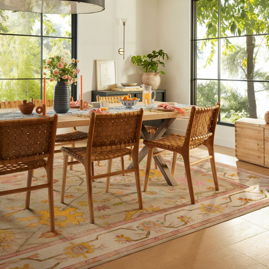 Jemima Neutral Multicolor Folk Tufted Washable Rug