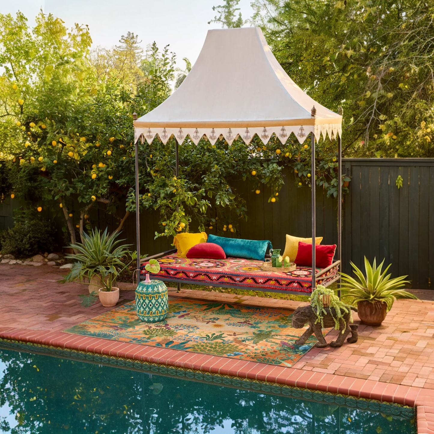 Justina Blakeney Josephine Sunrise Floral Washable Outdoor Rug