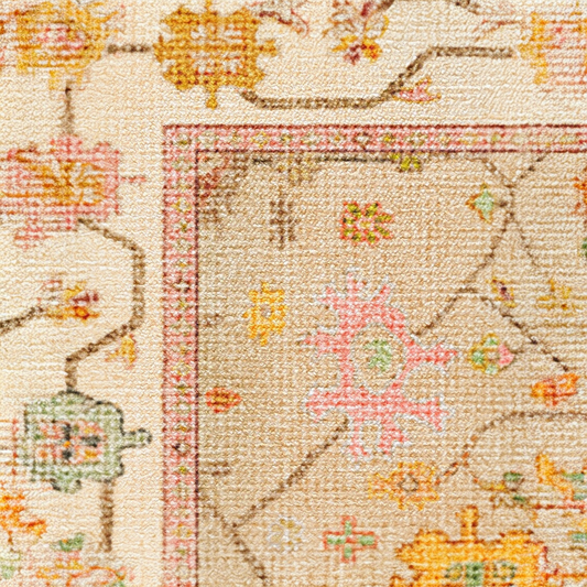 Jemima Neutral Multicolor Folk Tufted Washable Rug