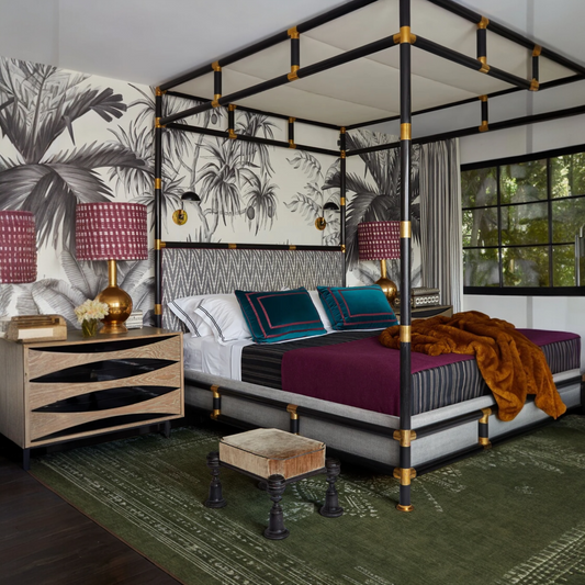 Martyn Lawrence Bullard Amira Green Artisan Tufted Washable Rug