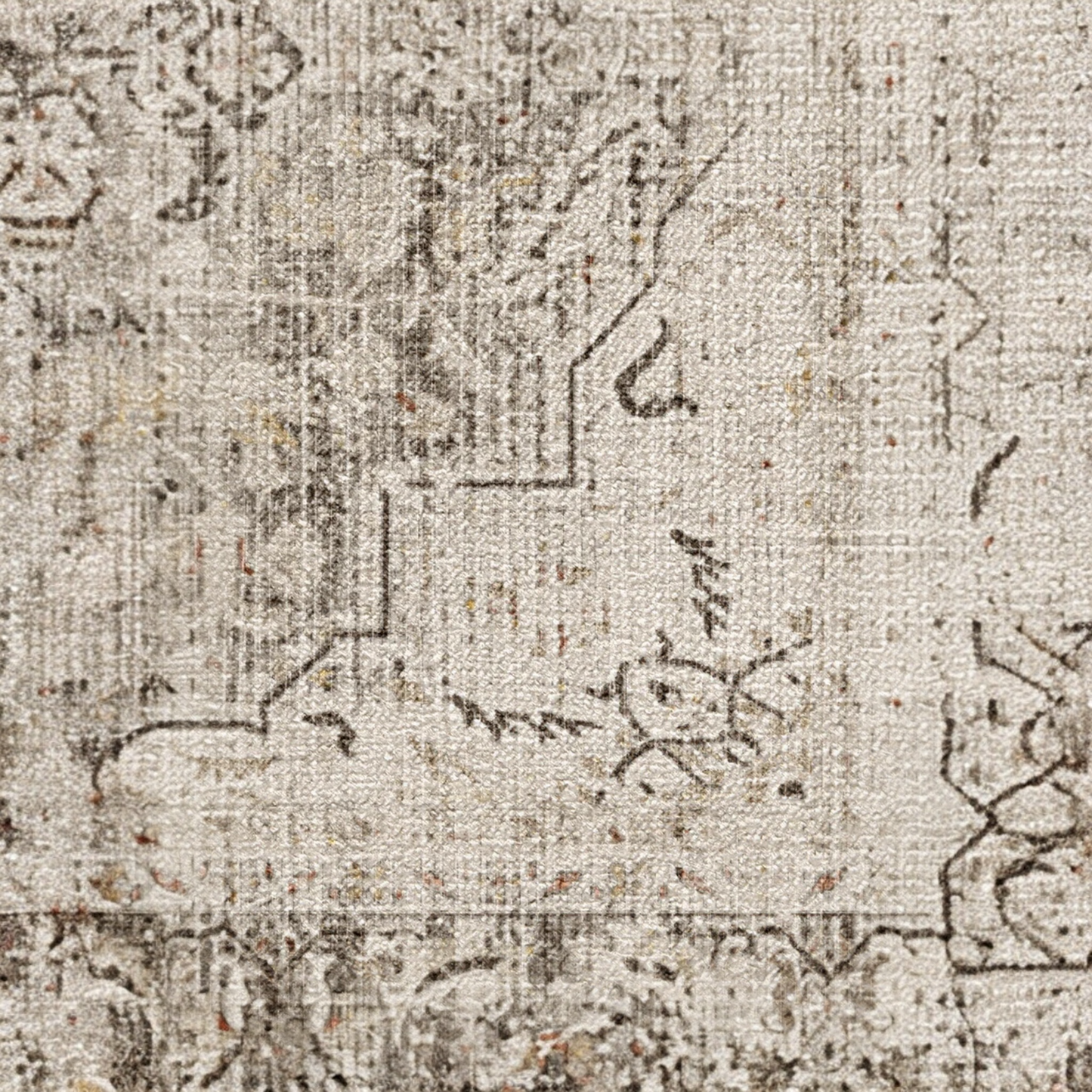 Sarrah Hazel Vintage Medallion Tufted Washable Rug