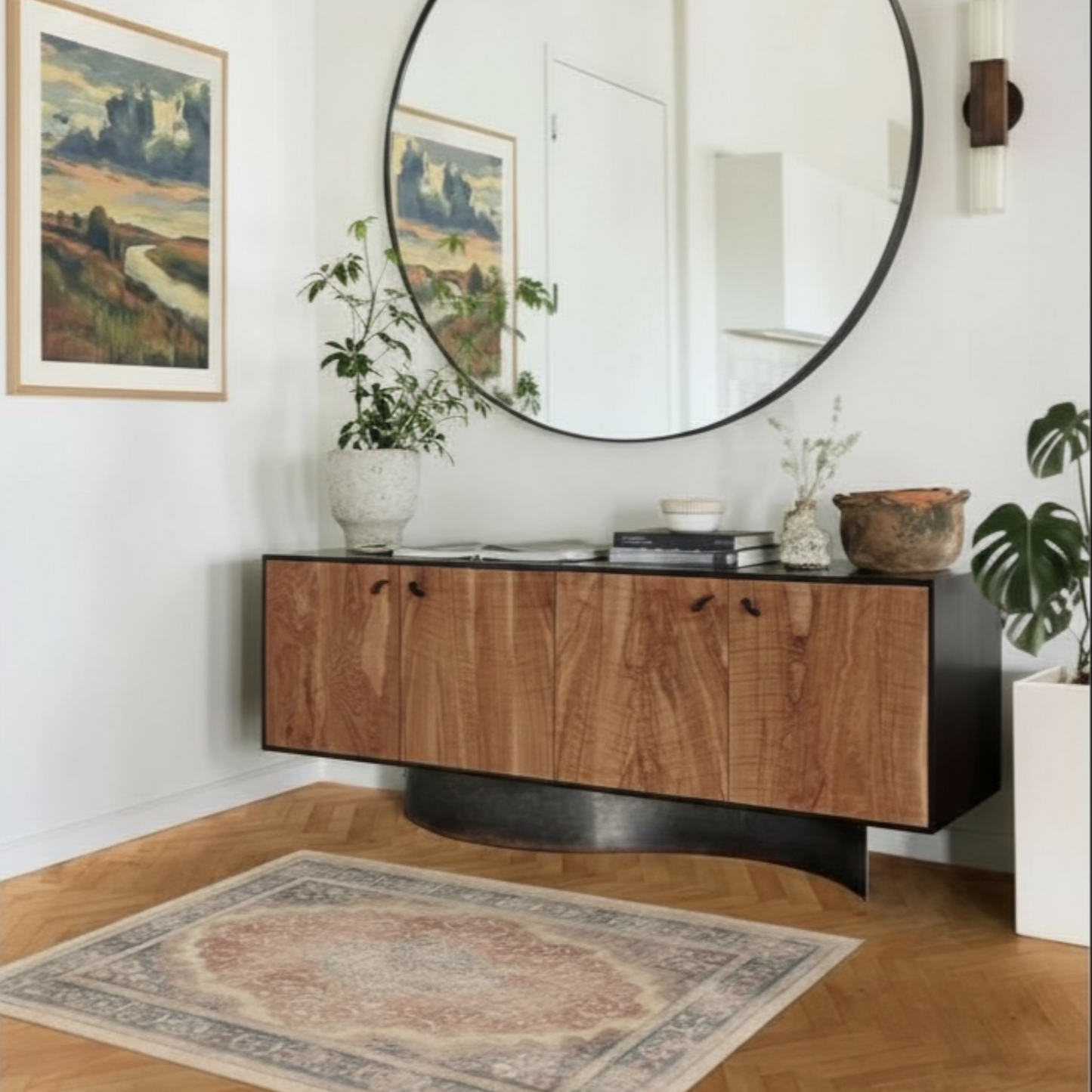 Adeline Antique Red Traditional Tufted Washable Rug