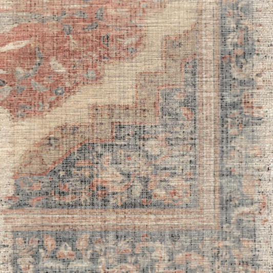 Adeline Antique Red Traditional Tufted Washable Rug