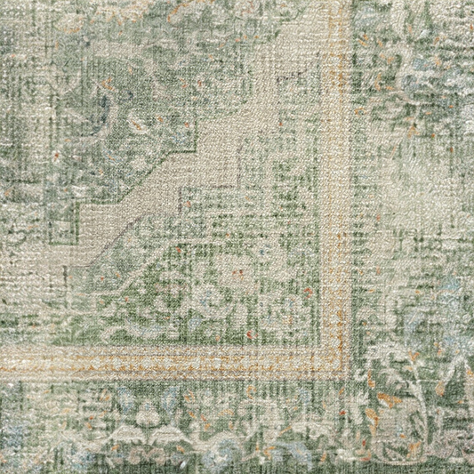 Adeline Natural Sage Traditional Tufted Washable Rug