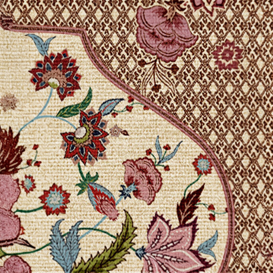 Rosalee Floral Heritage Washable Doormat System