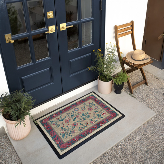 Lilou Traditional Medallion Washable Doormat System