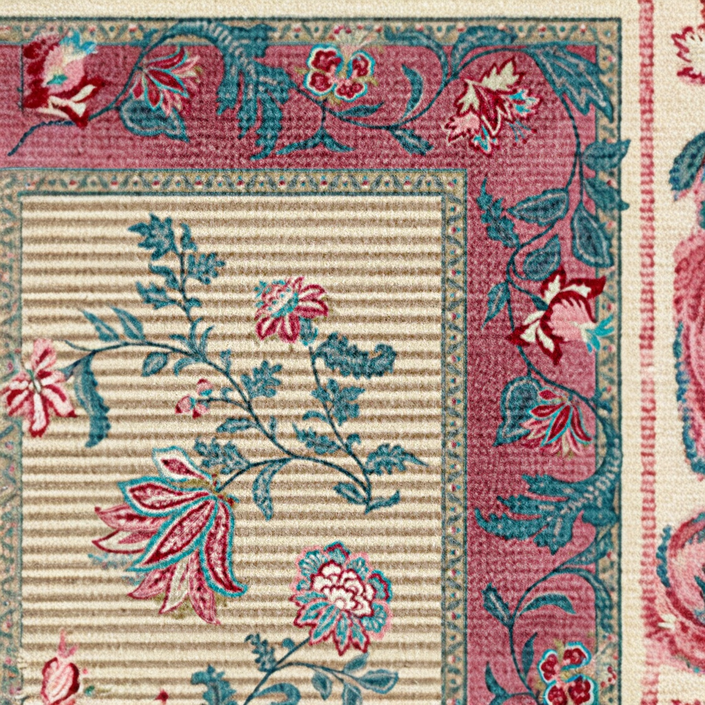 Lilou Traditional Medallion Washable Doormat System